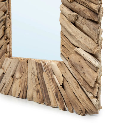 Espelho com moldura Driftwood - Natural - M