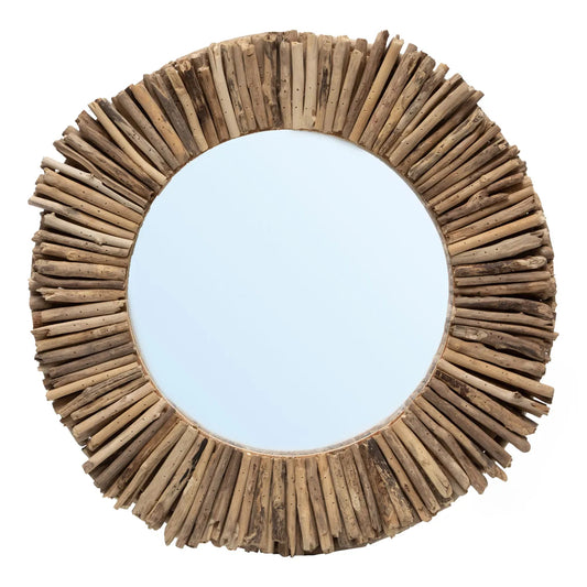 O Espelho Driftwood Halo - Natural - M