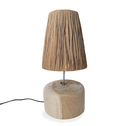 Lampada da tavolo in legno di teak The Grass - Naturale