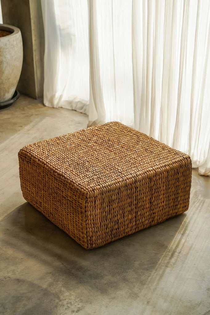 Le Pouf Hyacinthe - Carré - Naturel - M