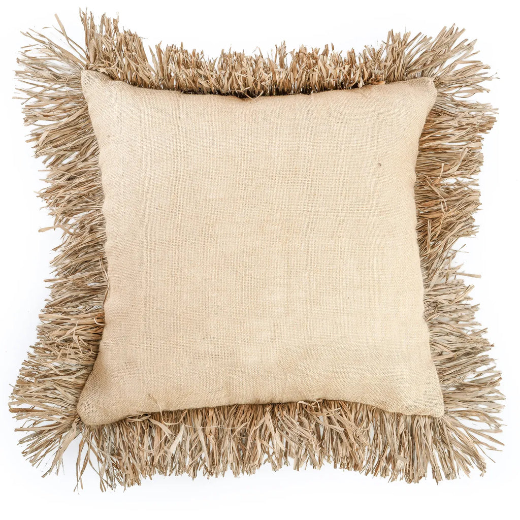 La belle housse de coussin en jute - Naturelle - 60x60