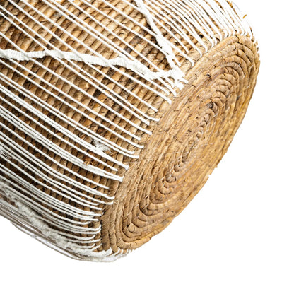 Il cesto Macrame a punto diritto - Bianco naturale - L