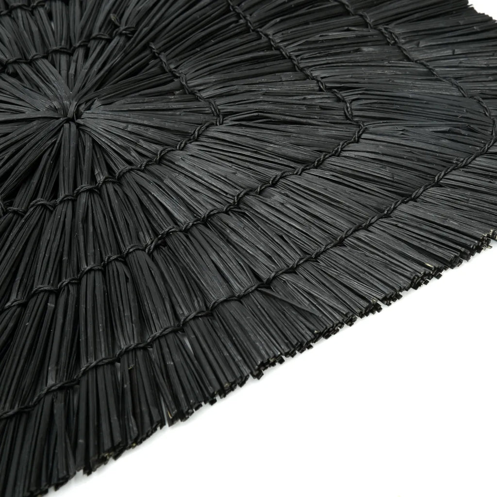 The "Alang Alang" Placemat - Rectangular - Black - Balinaya