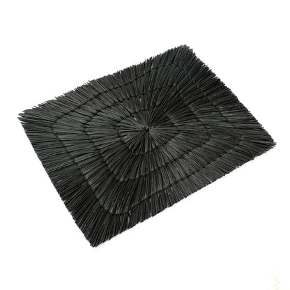 The "Alang Alang" Placemat - Rectangular - Black - Balinaya