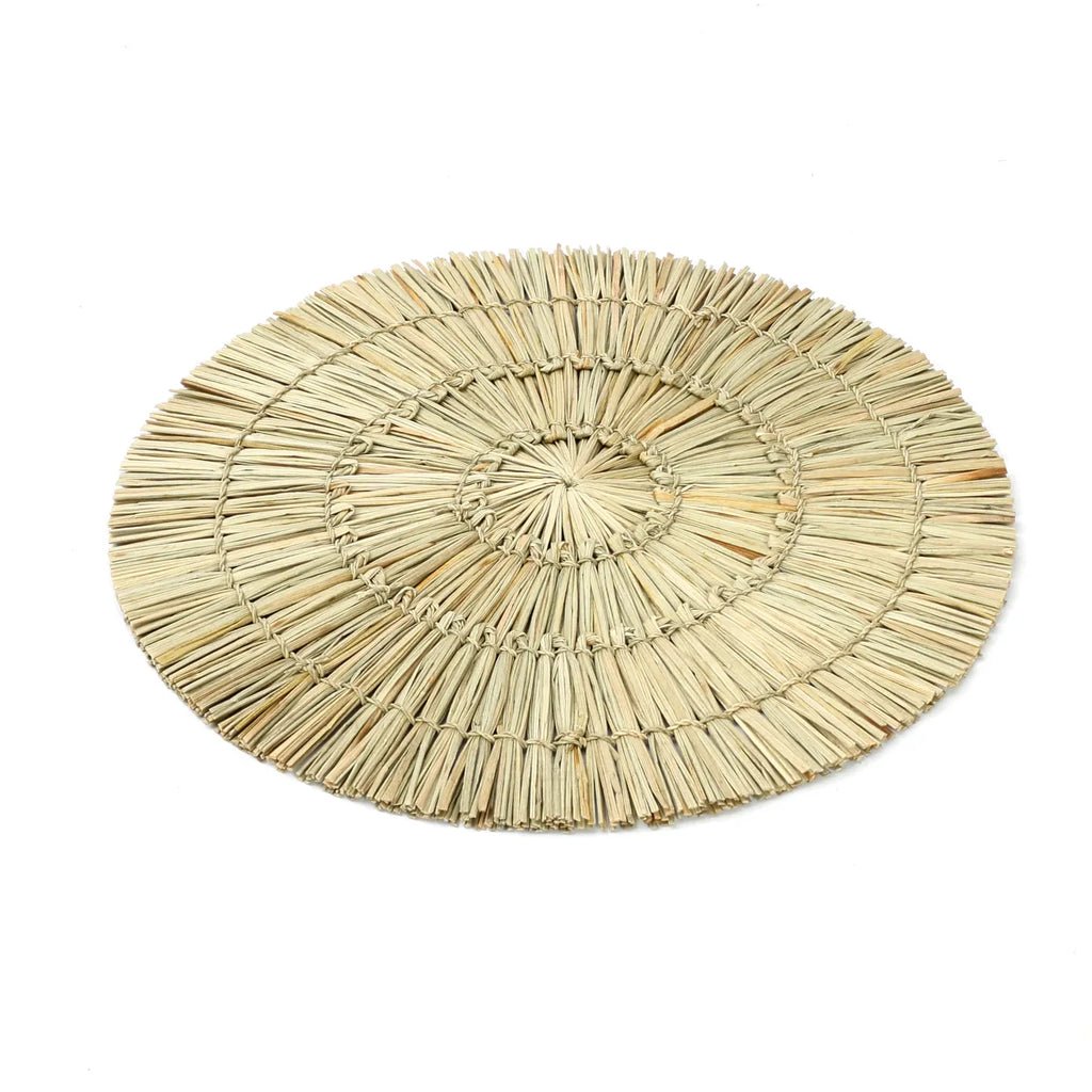 The "Alang Alang" Placemat - Round - Natural - Balinaya