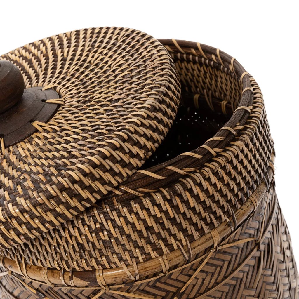 The Bathroom Bin Basket - Natural Brown - Balinaya