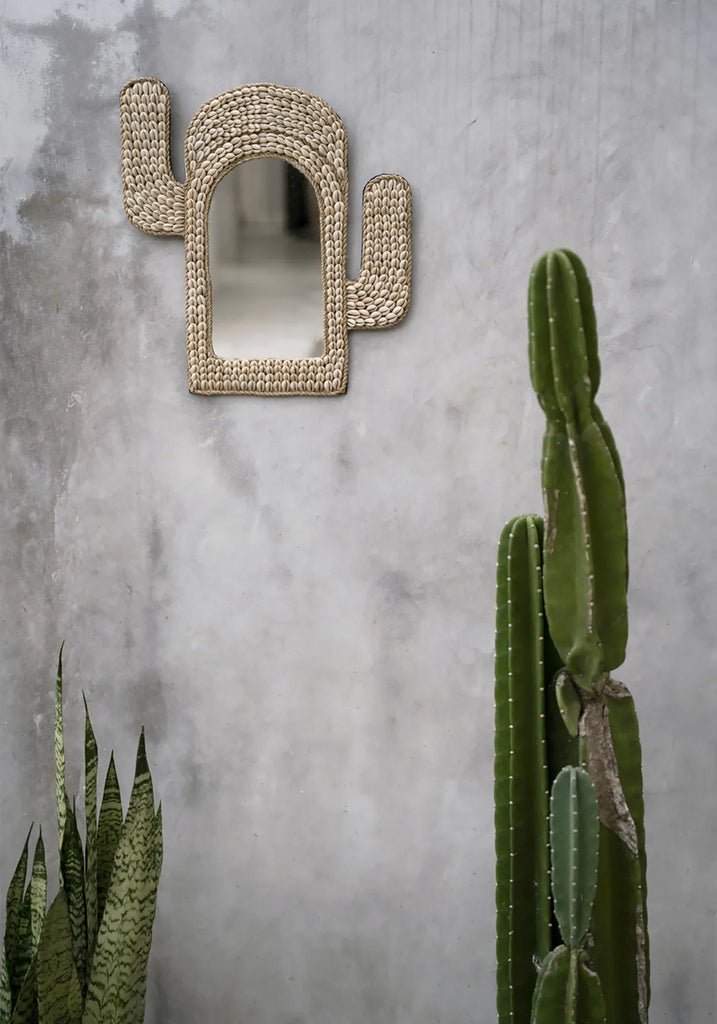 The "Cactus" Shell Mirror - Natural - Balinaya