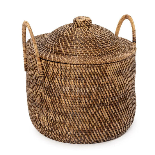 The "Colonial" Handles Basket - Natural Brown - Balinaya