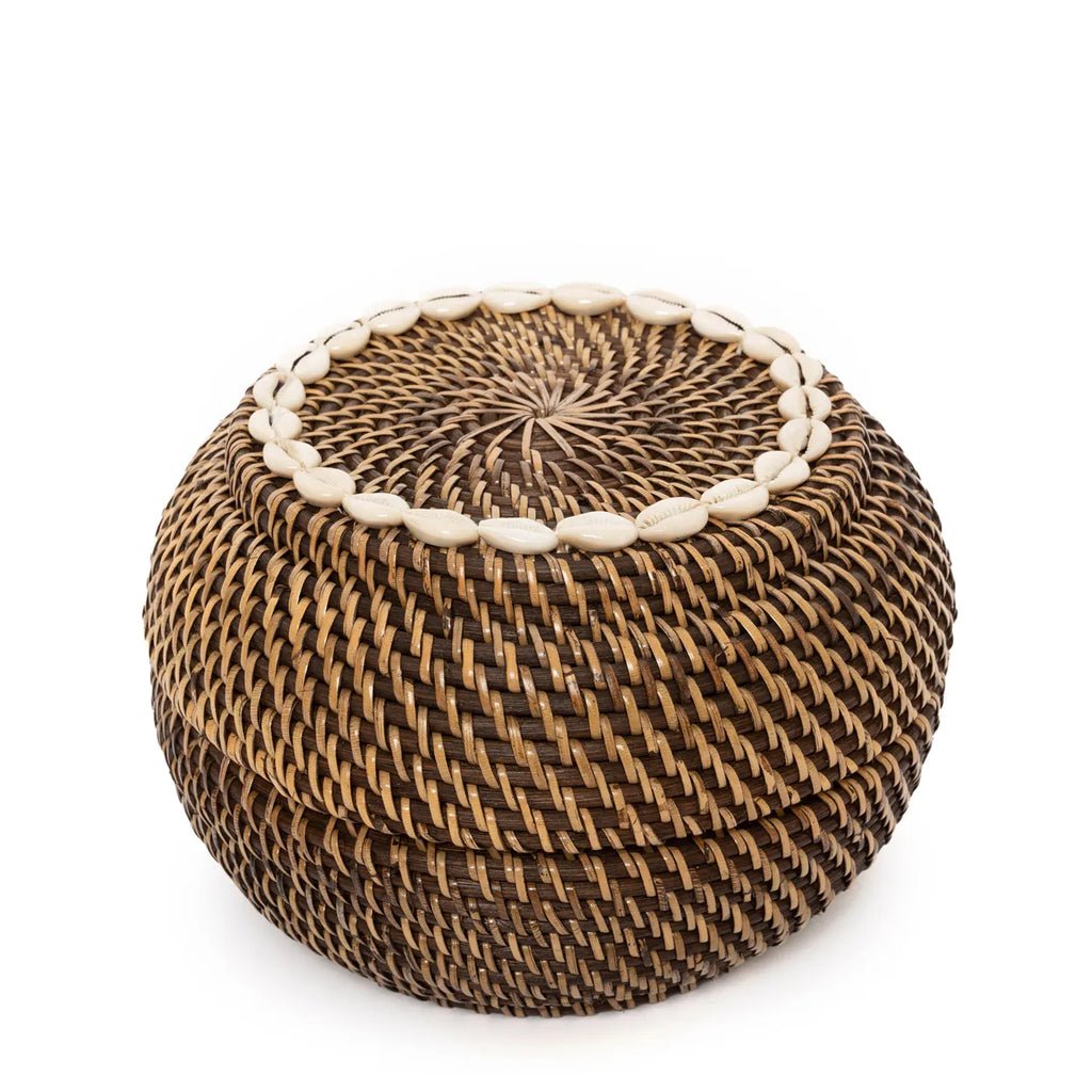 The "Colonial Peek - a - Boo" Basket - Natural Brown - M - Balinaya