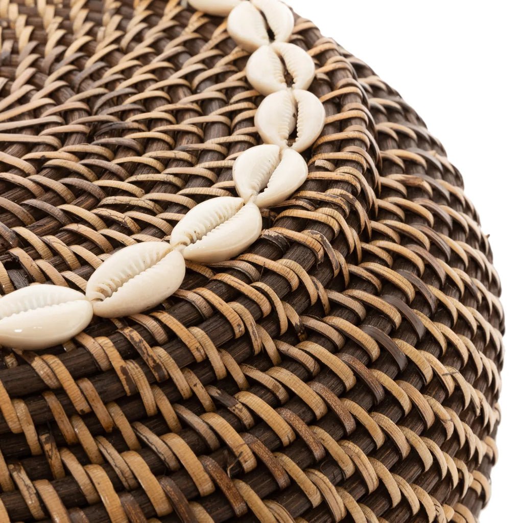 The "Colonial Peek - a - Boo" Basket - Natural Brown - M - Balinaya