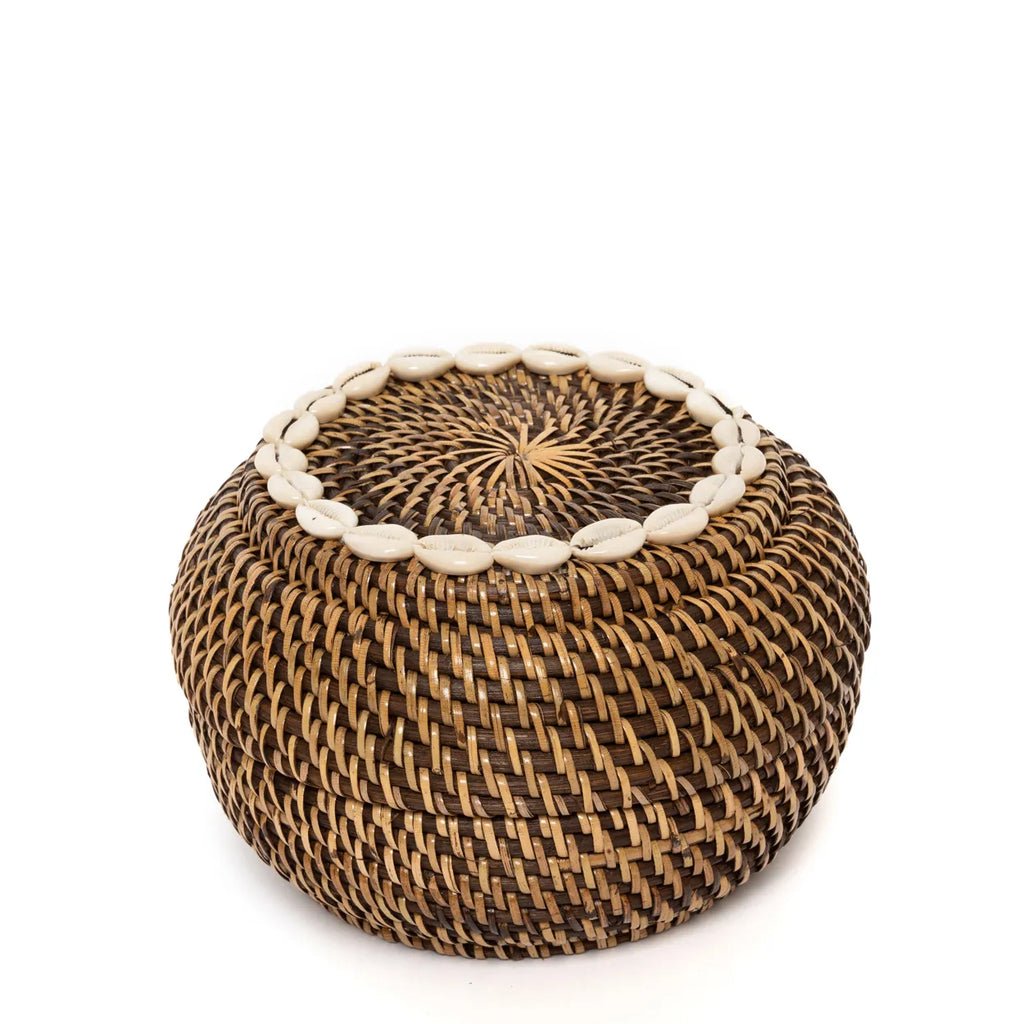 The "Colonial Peek - a - Boo" Basket - Natural Brown - S - Balinaya