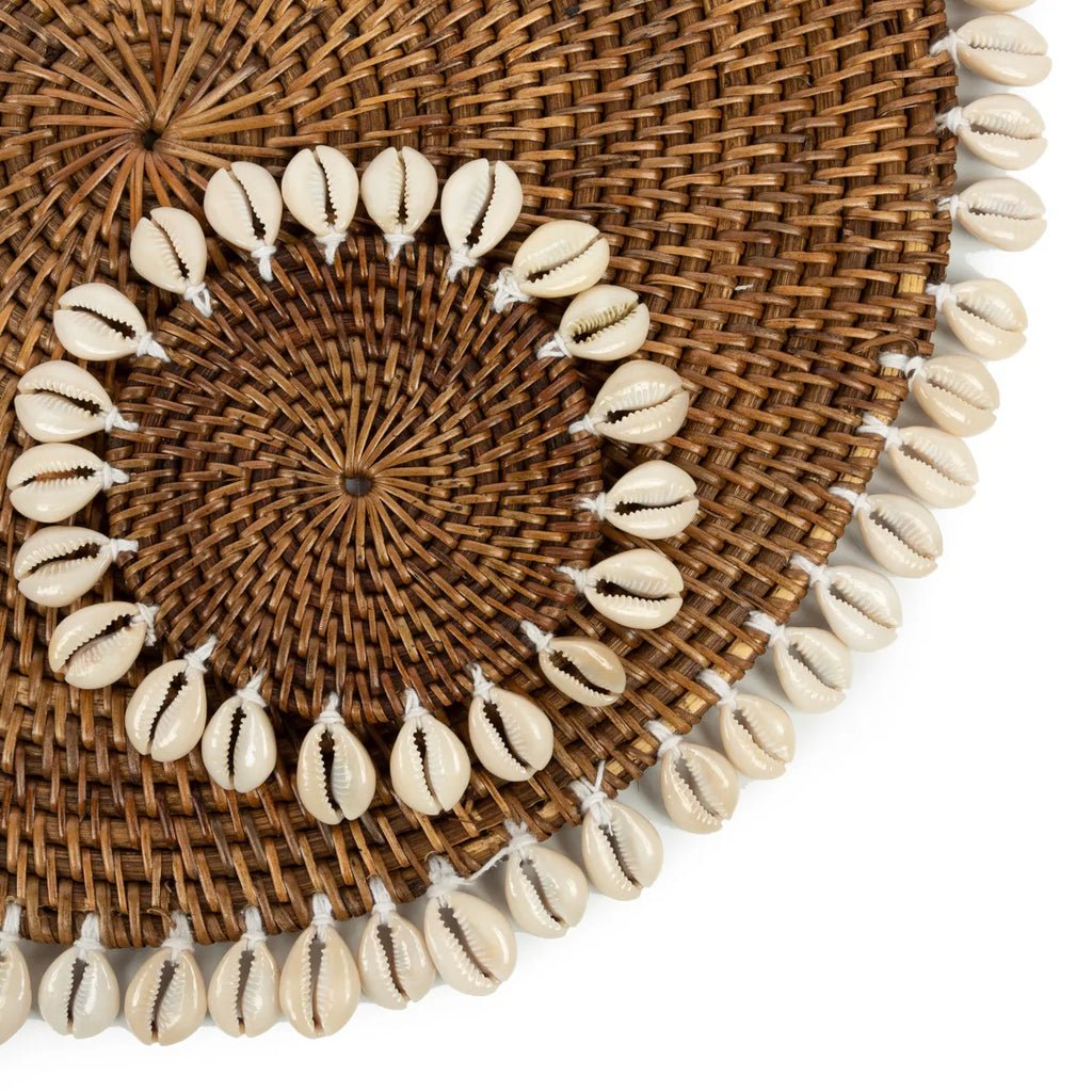 The "Colonial" Shell Coaster - Natural Brown - Balinaya