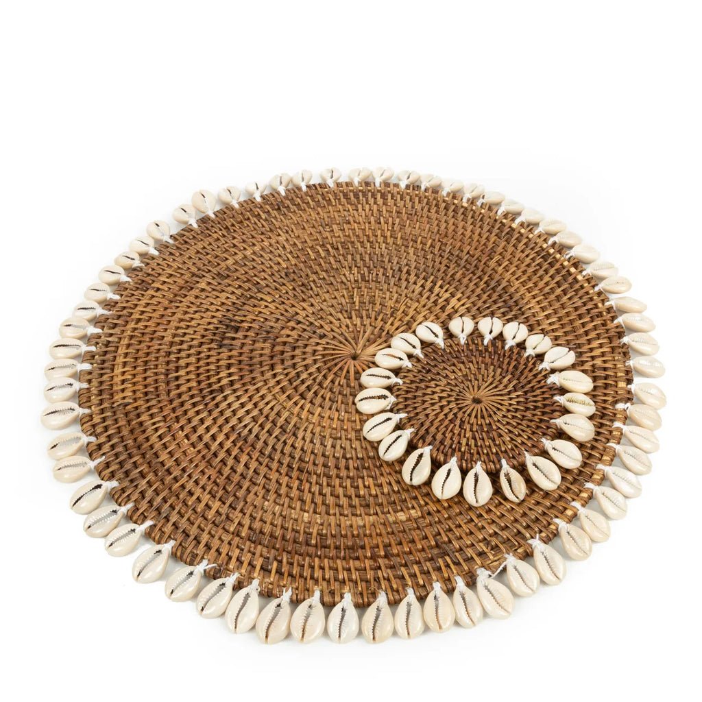 The "Colonial" Shell Coaster - Natural Brown - Balinaya