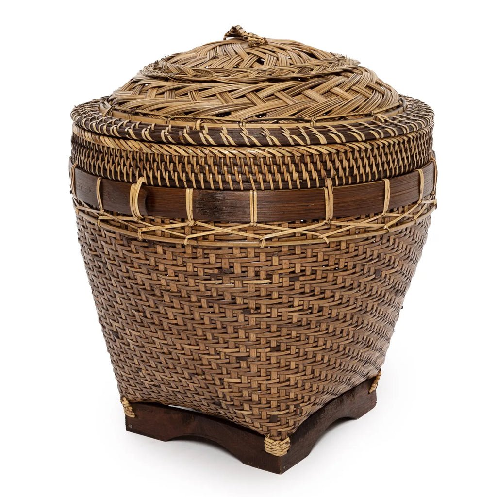 The "Colonial" Storage Basket - Natural Brown - L - Balinaya