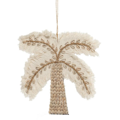 The Cotton & Shells Palm Tree - White Natural - Balinaya