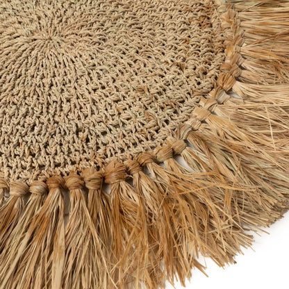 The Crocheted Raffia Placemat - Natural - Balinaya