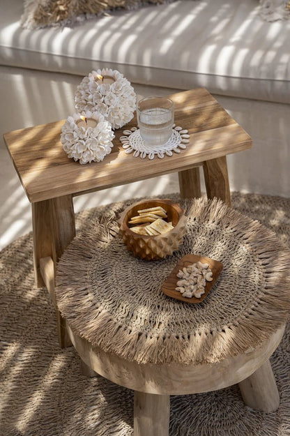 The Crocheted Raffia Placemat - Natural - Balinaya