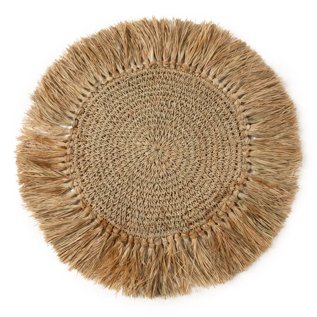 The Crocheted Raffia Placemat - Natural - Balinaya