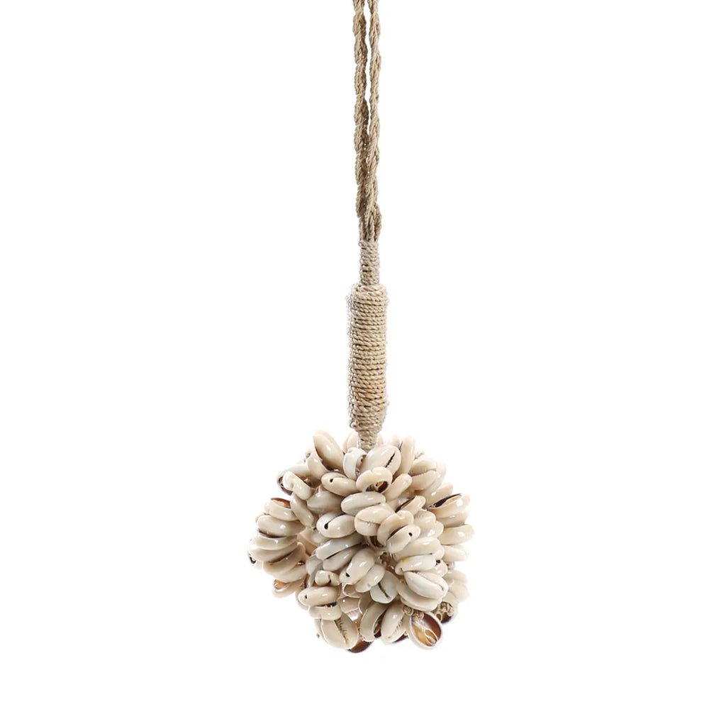 The Door Shell Cowrie Hanging Decoration - Natural - Balinaya