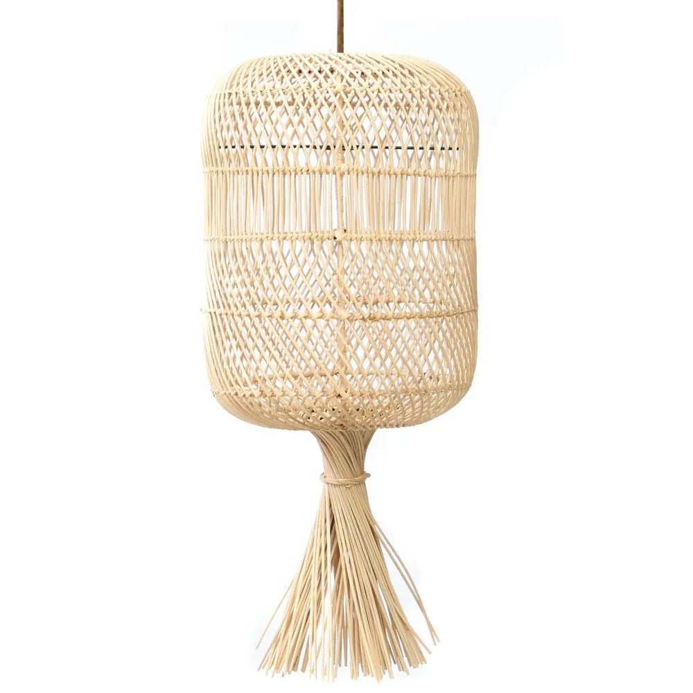 The "Dumpling" Pendant and Floor Lamp - Natural - M - Balinaya