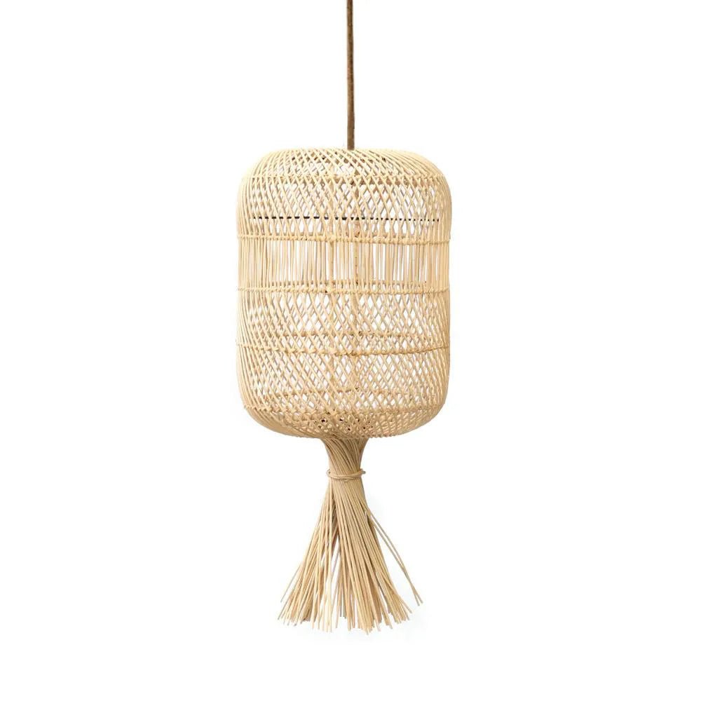 The "Dumpling" Pendant and Floor Lamp - Natural - S - Balinaya