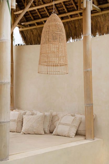 The "Elba" Pendant Lamp - Natural - L - Balinaya