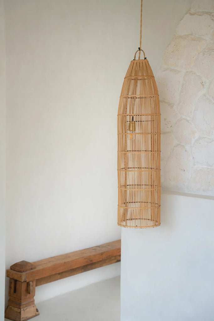 The "Fish Trap" Pendant Lamp - Natural - L - Balinaya