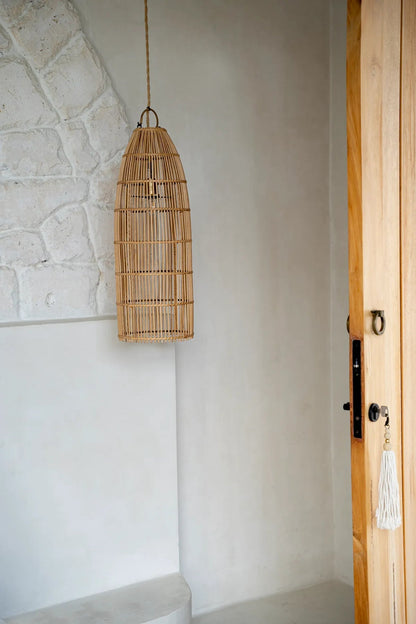 The "Fish Trap" Pendant Lamp - Natural - M - Balinaya