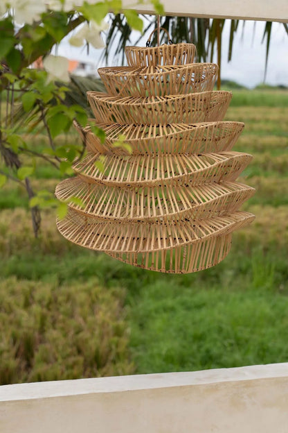 The "Good Vibes" Pendant Lamp - Natural - M - Balinaya