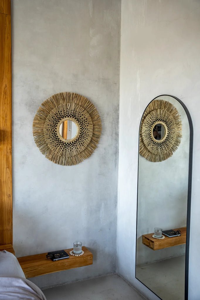 The "Havana" Mirror - Natural Black - L - Balinaya