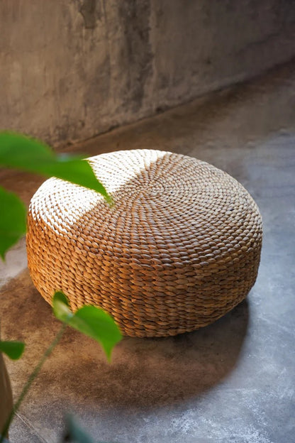 The Hyacinth Footstool - Round - 60 - Balinaya