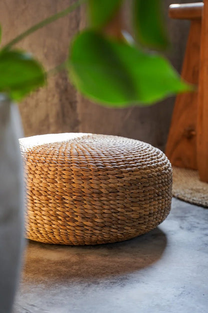 The Hyacinth Footstool - Round - 60 - Balinaya