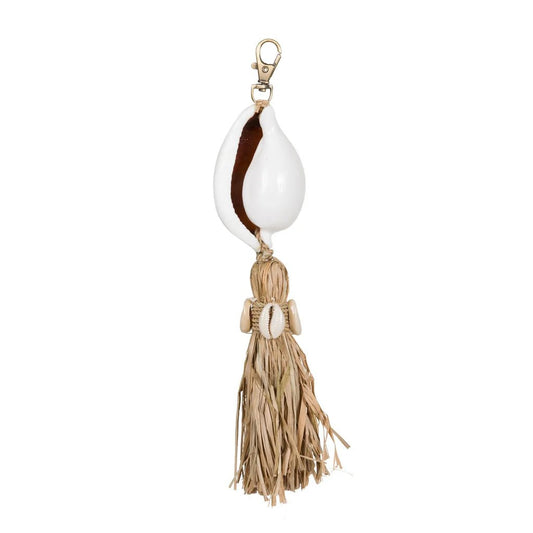 The "Kubu" Keychain - White Natural - Balinaya