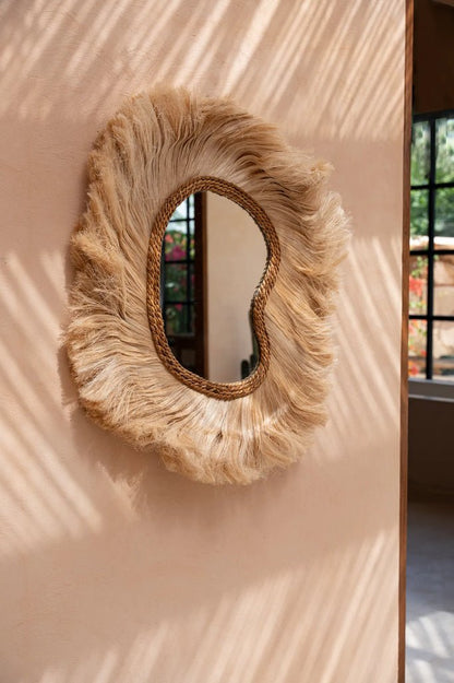 The "La Principessa" Mirror - Natural - L - Balinaya