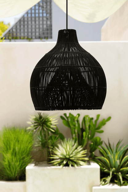 The "Lobster Trap" Pendant Lamp - Black - Balinaya