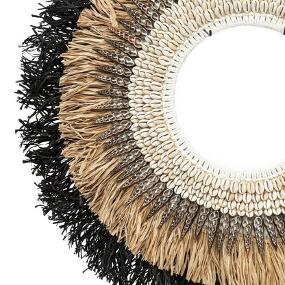 The "Mojo" Raffia on Stand - Natural Black - Balinaya