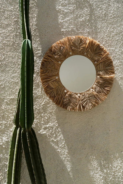 The Palm Tree Mirror - Natural - M - Balinaya