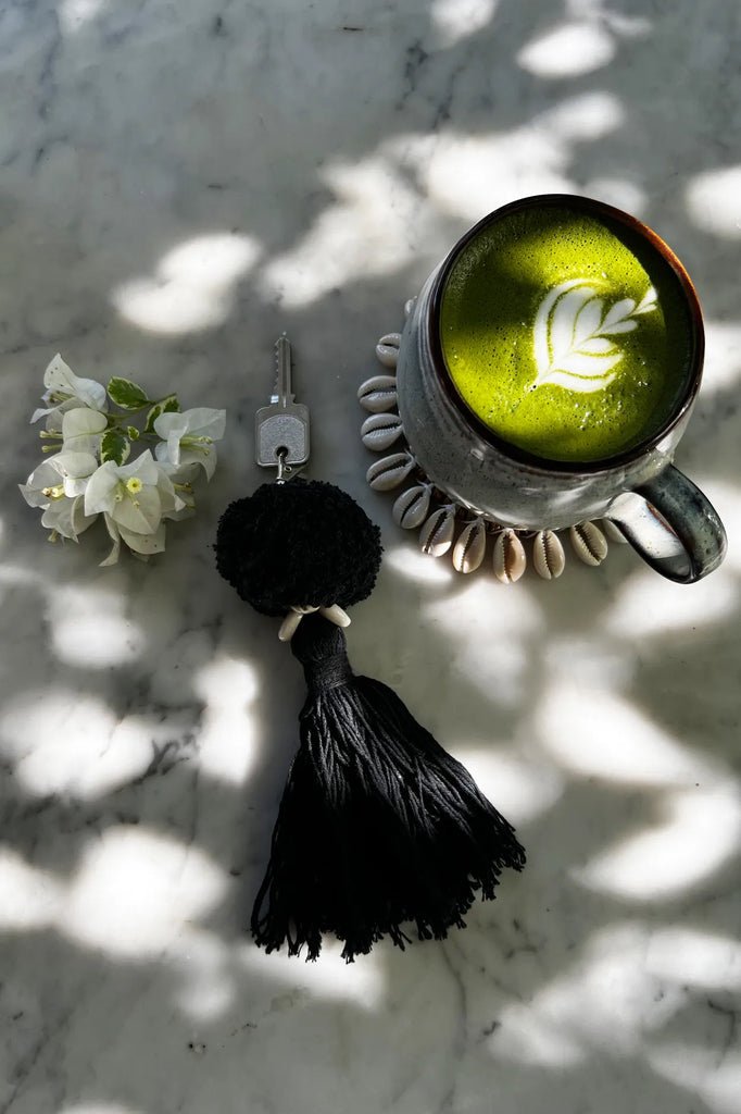 The "Pompom" Keychain - Black - Balinaya