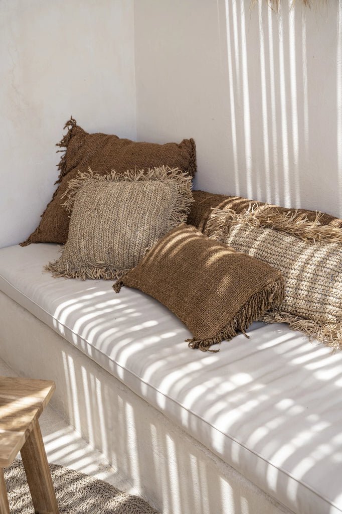 The Raffia Cushion Cover - Square - Natural - 40x40 - Balinaya