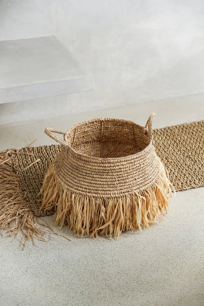 The Raffia Deluxe Basket - Natural - L - Balinaya