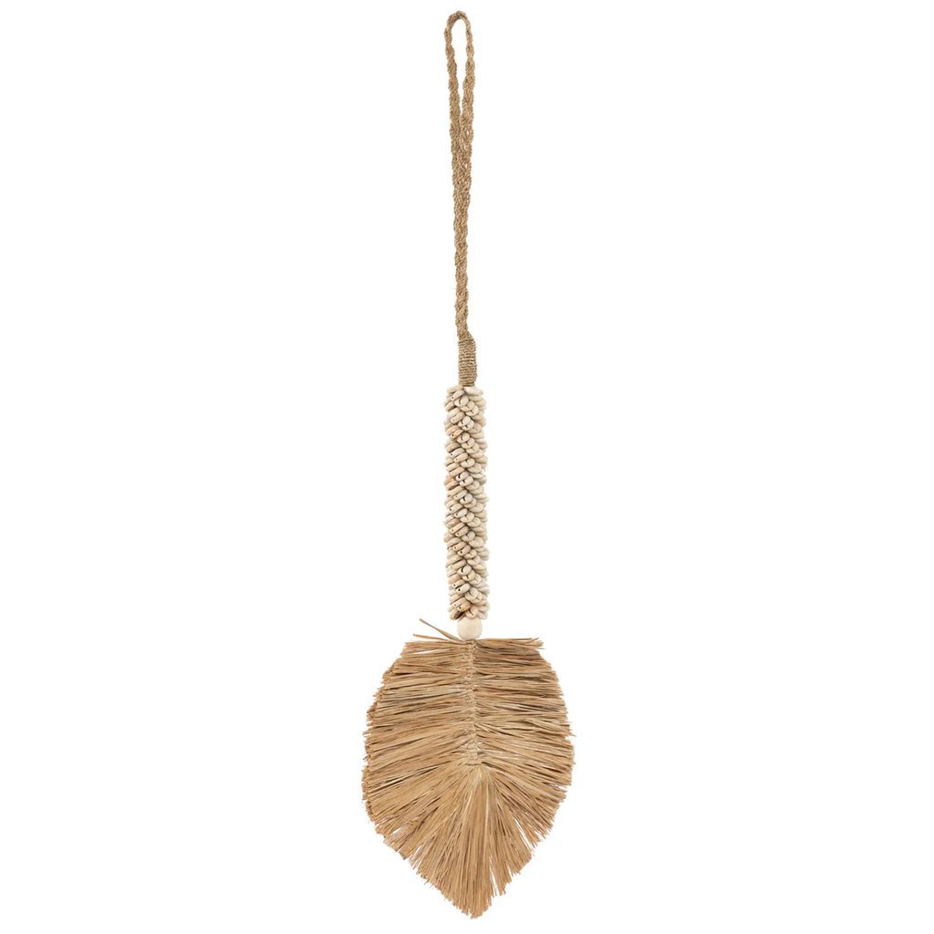 The Raffia & Shells Hanging Decoration - Cream Natural - Balinaya