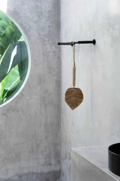 The Raffia & Shells Hanging Decoration - Cream Natural - Balinaya