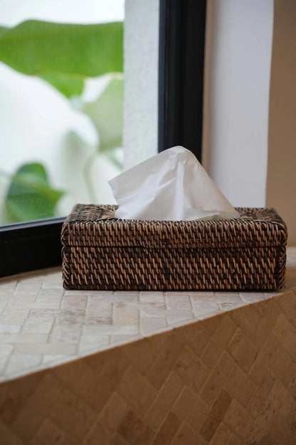 Il Rattan Classic Tissue Box - Marrone naturale