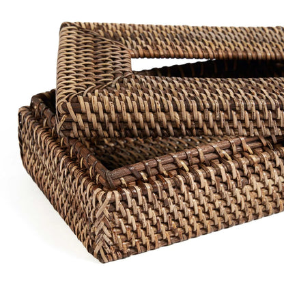 Il Rattan Classic Tissue Box - Marrone naturale