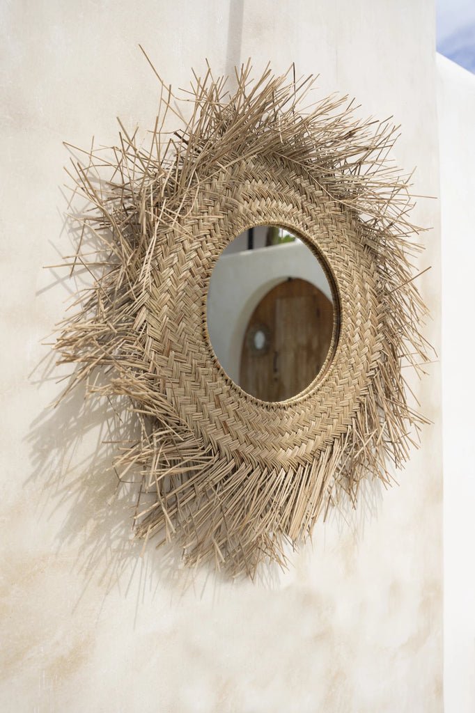 The Rattan Mirror - Natural - M - Balinaya