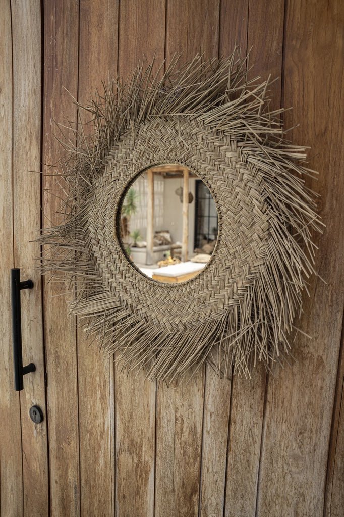 The Rattan Mirror - Natural - M - Balinaya