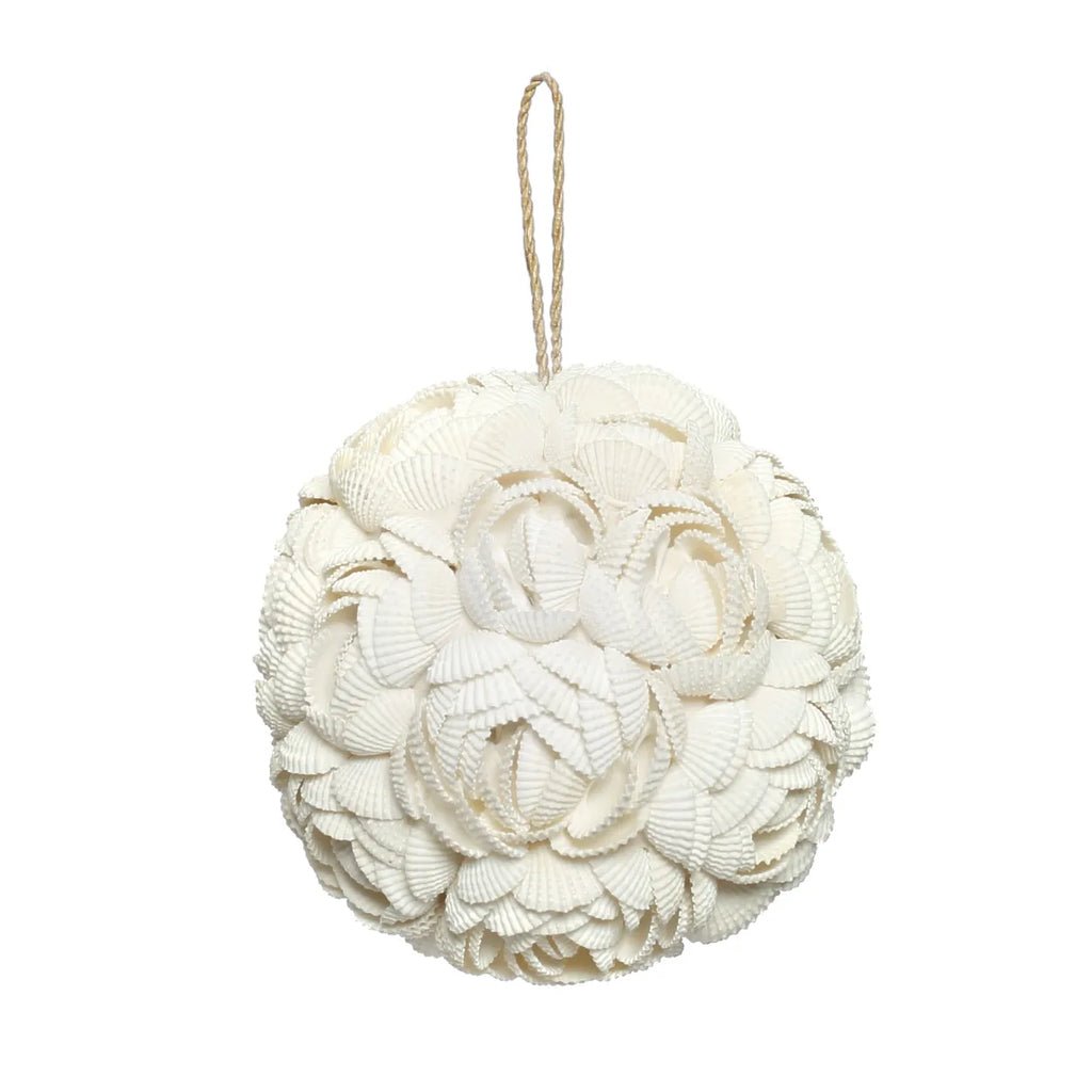 The Rose Shell Ball Pendant - White - L - Balinaya