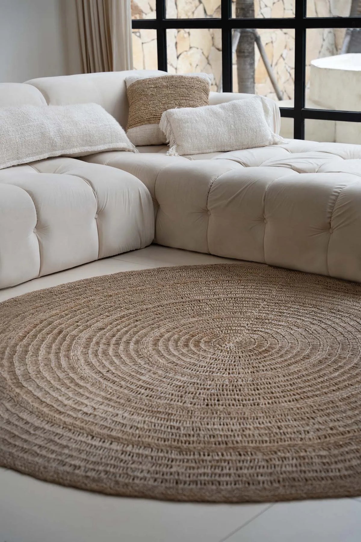 The Sea grass Carpet - Natural - 200cm - Balinaya