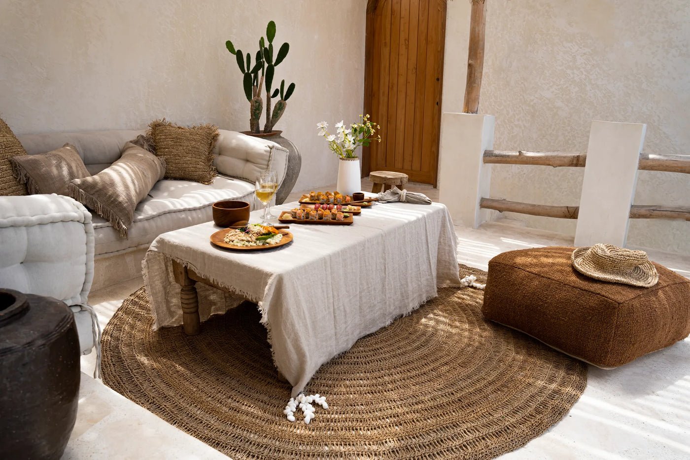 The Sea grass Carpet - Natural - 200cm - Balinaya