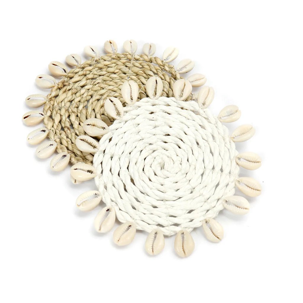 The Sea grass Shell Coaster - Natural - Balinaya